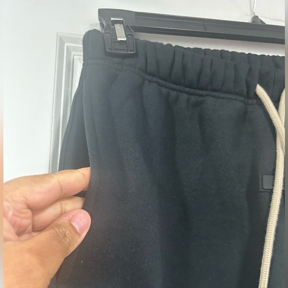 NWOT Essentials Jet Black Joggers - Picture 6 of 6